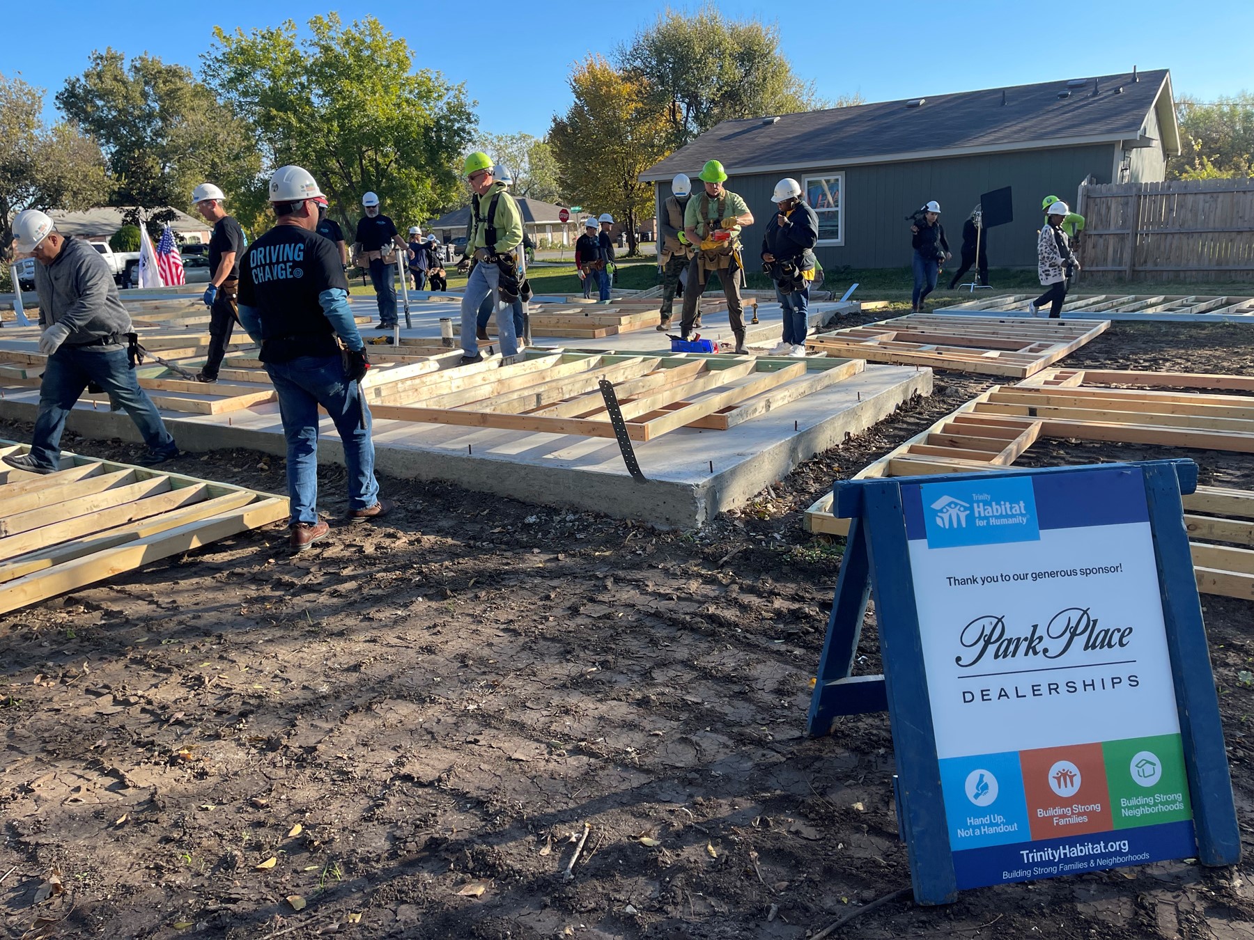 Park Place Dealerships Breaks Ground on Trinity Habitat for Humanity Home in Fort Worth Park